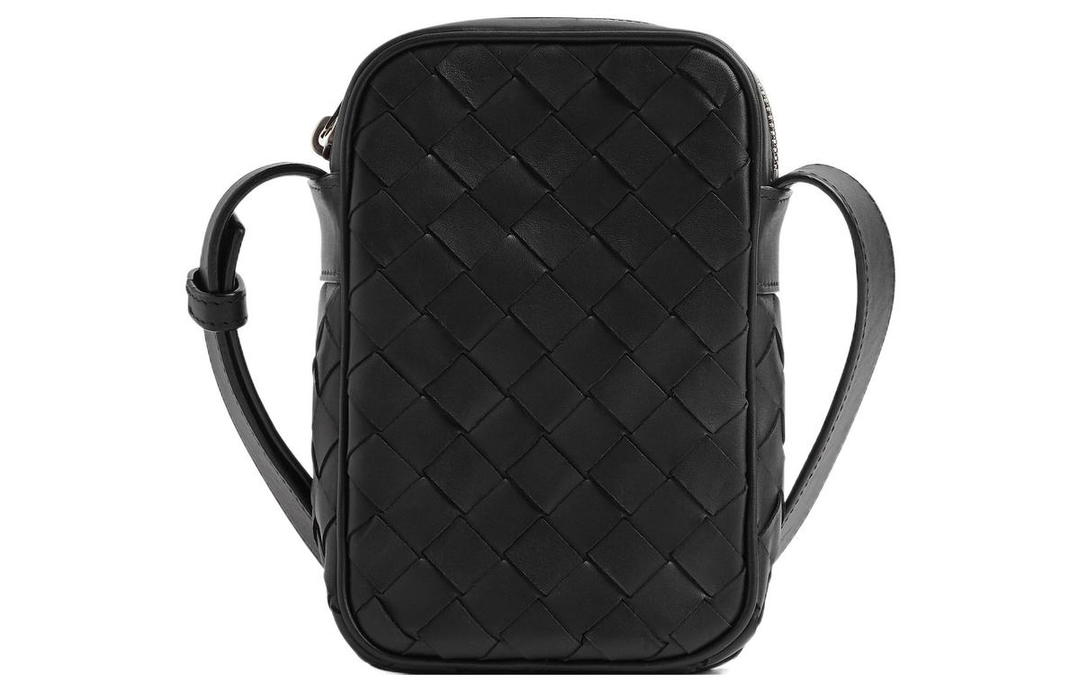 Bottega Veneta Bottega Veneta Zipped Phone Pouch Intrecciato Black