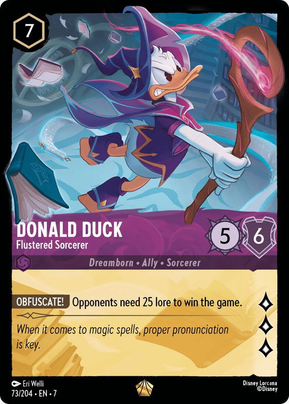 Disney Lorcana Disney Lorcana Donald Duck Flustered Sorcerer L [73/204] Archazia's Island (EN)