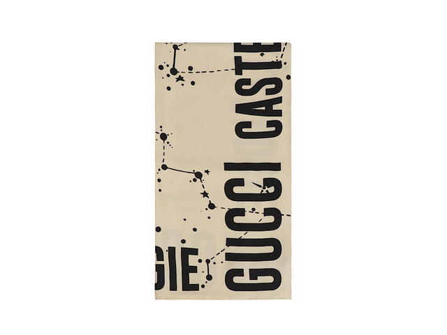 Gucci Gucci Printed Silk Scarfbeige Silk 100 - view 3