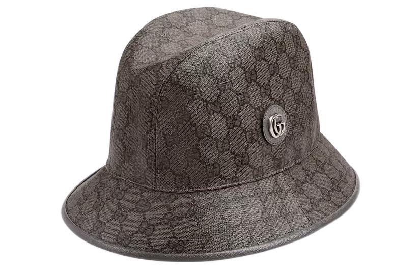 Gucci Gucci Cotton Polyester Cow Leather Bucket Hats Unisex