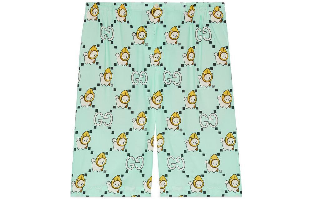 Gucci Gucci Casual Shorts Men Teal