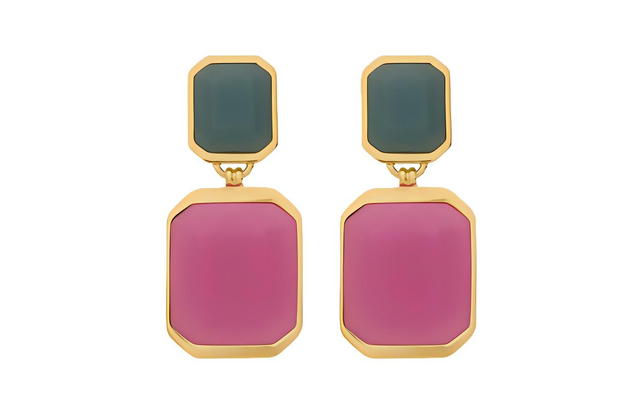 Saint Laurent Saint Laurent Octagon Logo - Pink - view 1