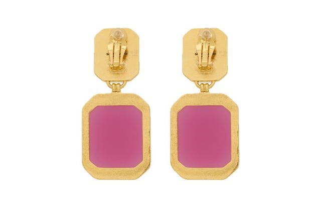 Saint Laurent Saint Laurent Octagon Logo - Pink - view 2