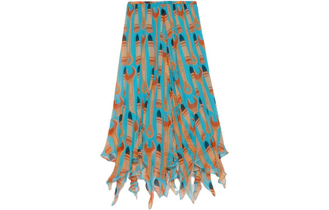 Gucci Gucci Casual Long Skirts Women's Blue
