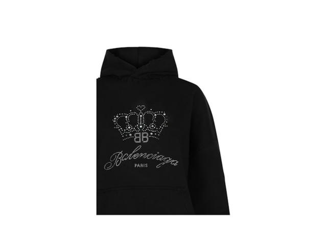 Balenciaga Balenciaga BB Motel Large Fit Hoodie Faded Black - view 3