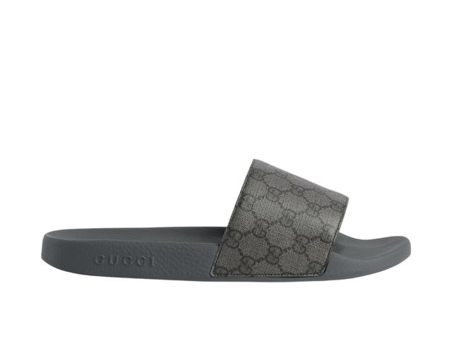 Gucci Gucci Slide Grey Sandals Monogram - view 1