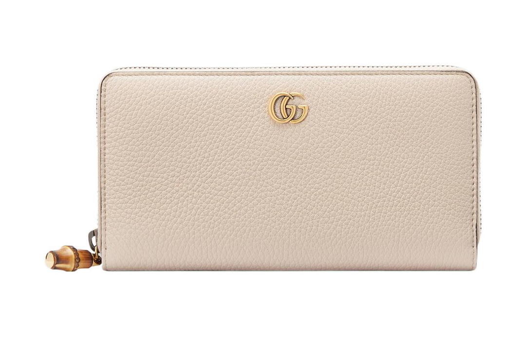 Gucci Gucci Diana Leather Wallet Regular Women's Light Pink