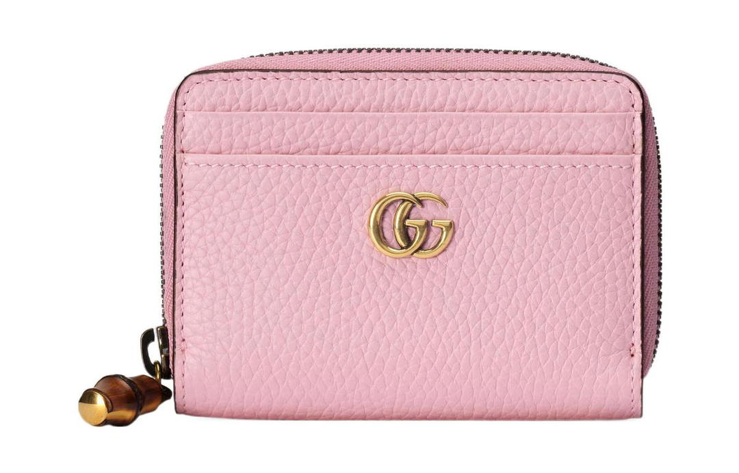 Gucci Gucci Leather Wallet Women's Pink