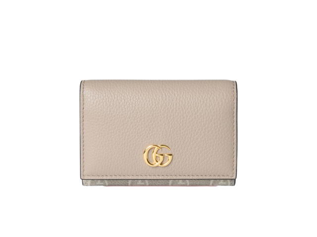 Gucci Gucci GG Marmont Bicolor Card Case Beige White - view 1