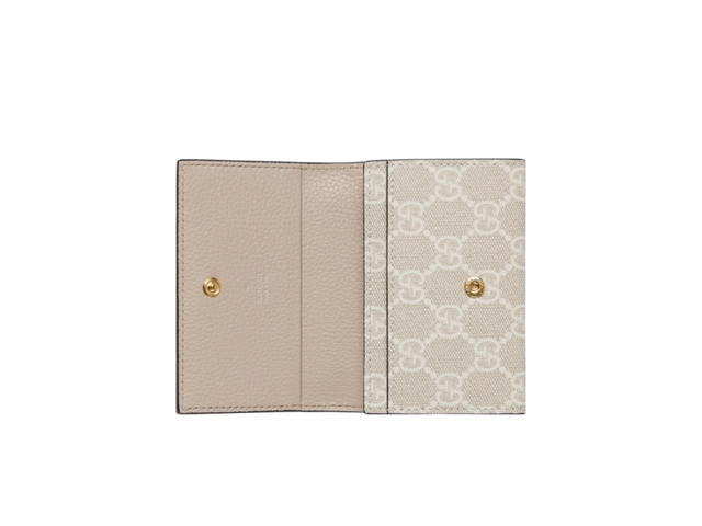 Gucci Gucci GG Marmont Bicolor Card Case Beige White - view 2