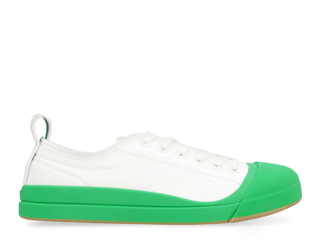 Bottega Veneta Bottega Veneta Vulcan Fabric Lowtop Sneakerswhite Rubber Cotton 100 - view 1