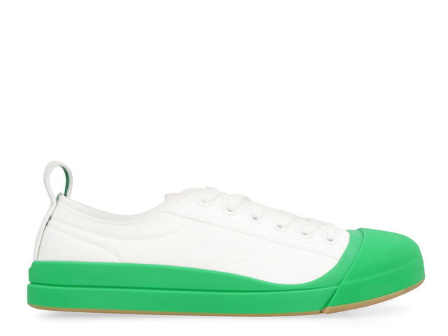 Bottega Veneta Bottega Veneta Vulcan Fabric Lowtop Sneakerswhite Rubber Cotton 100 - view 2