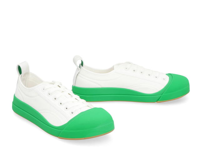Bottega Veneta Bottega Veneta Vulcan Fabric Lowtop Sneakerswhite Rubber Cotton 100 - view 3