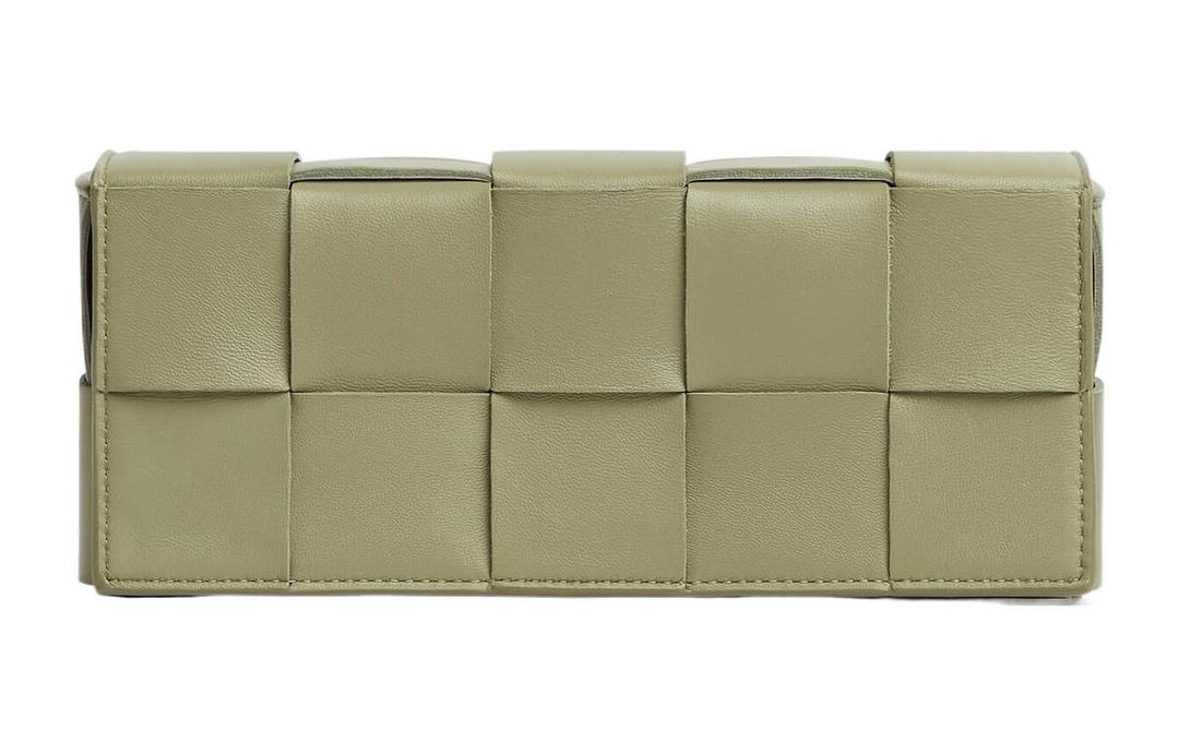 Bottega Veneta Bottega Veneta CASSETTE Sheepskin Clutch Women's Limestone Green