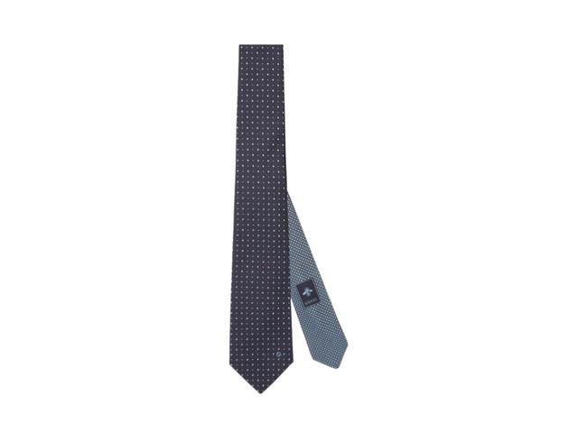 Gucci Gucci Silk Polka Dot Tie Navy Blue - view 1