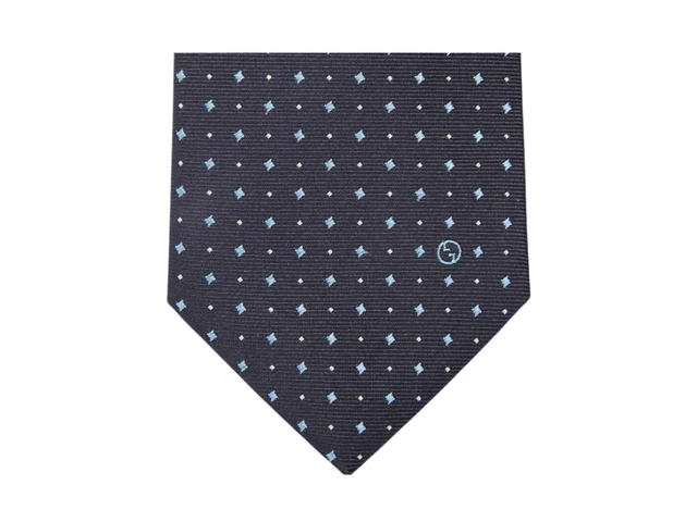 Gucci Gucci Silk Polka Dot Tie Navy Blue - view 2