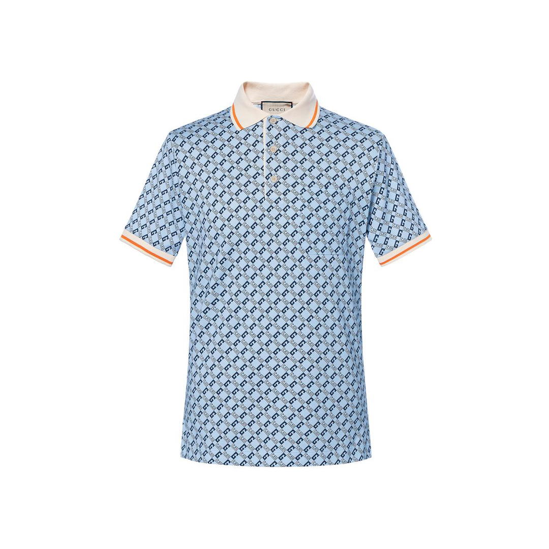 Gucci Gucci SS23 Polo Shirt Men's Light Blue