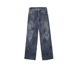 Buy Balenciaga Casual Pants Loose Fit Style Unisex Blue at Sasom – Authentic and Ready to Ship