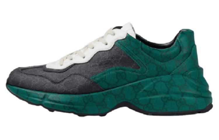 Gucci Gucci Rhyton Gg Supreme Sneakers 'Green Black White'