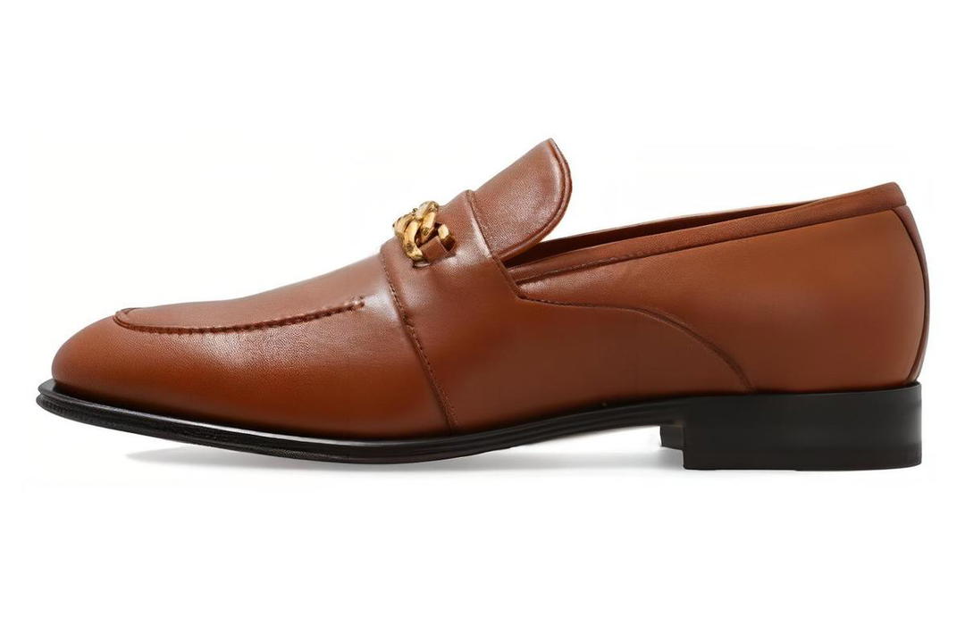 Gucci Gucci Loafer 'Interlocking G Chain - Brown'