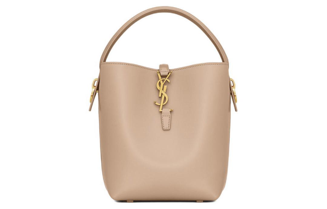 Saint Laurent Saint Laurent Leather One Shoulder Handbags Small Size Women's Dark Beige