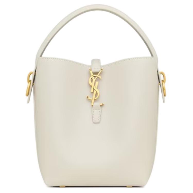 Saint Laurent Saint Laurent Cow Leather One Shoulder Handbags Small Size Women's White
