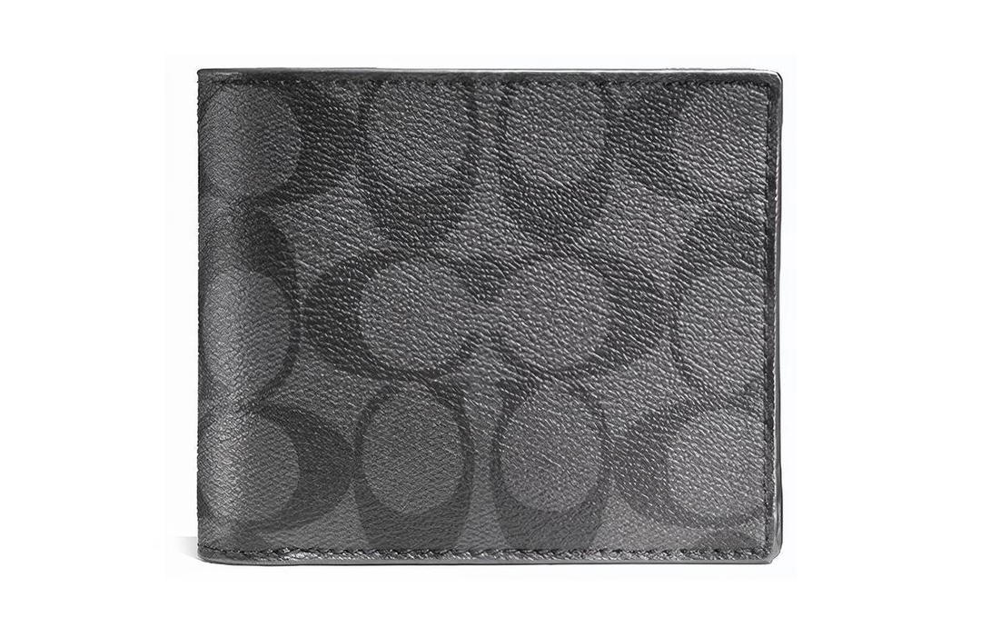 Coach Coach Men 3 IN 1 Wallet Charcoal/Black