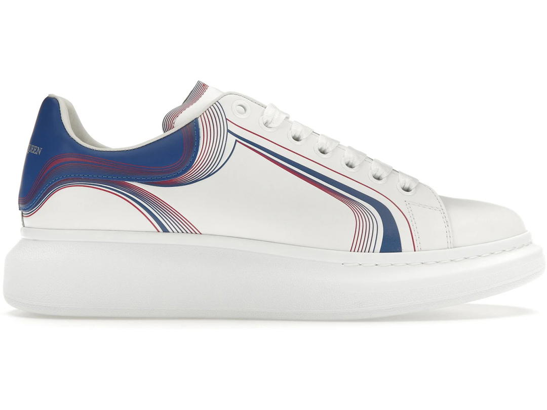 Alexander McQueen Alexander McQueen Oversized White Galactic Blue