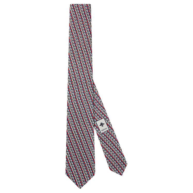 Gucci Gucci Valigeria-print Silk Tie