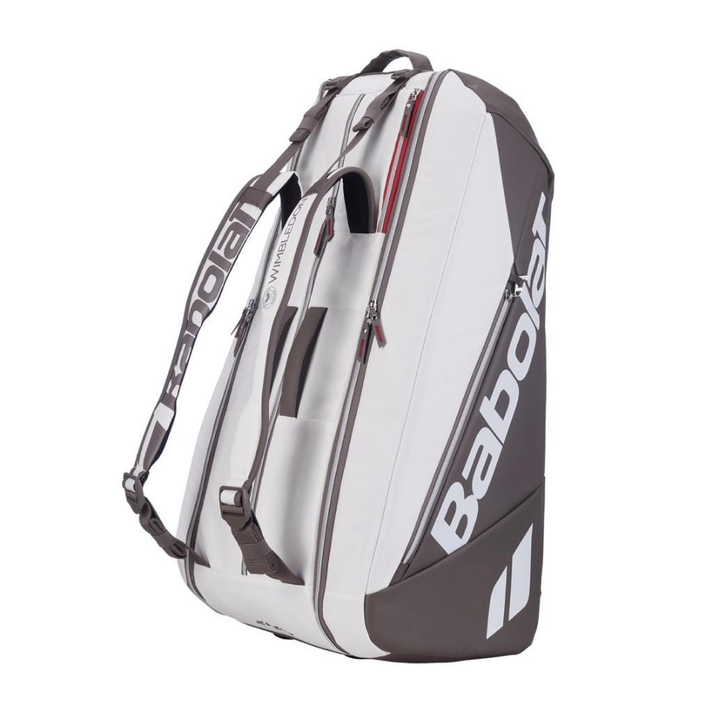 Babolat Babolat RH9 Pure Wimbledon 2026 Tennis Bag White Brown Grey