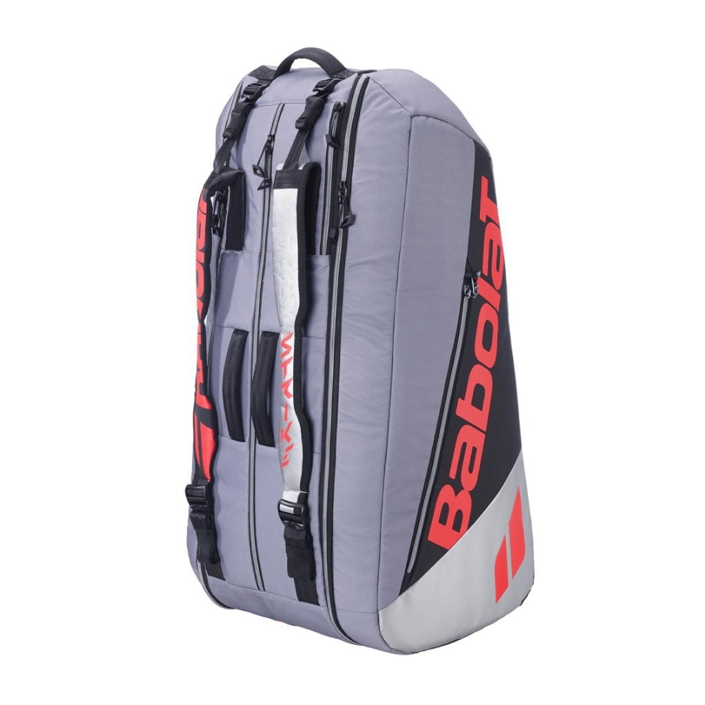 Babolat Babolat RH9 Pure Strike Carbon Grey 2026 Tennis Bag Grey Red