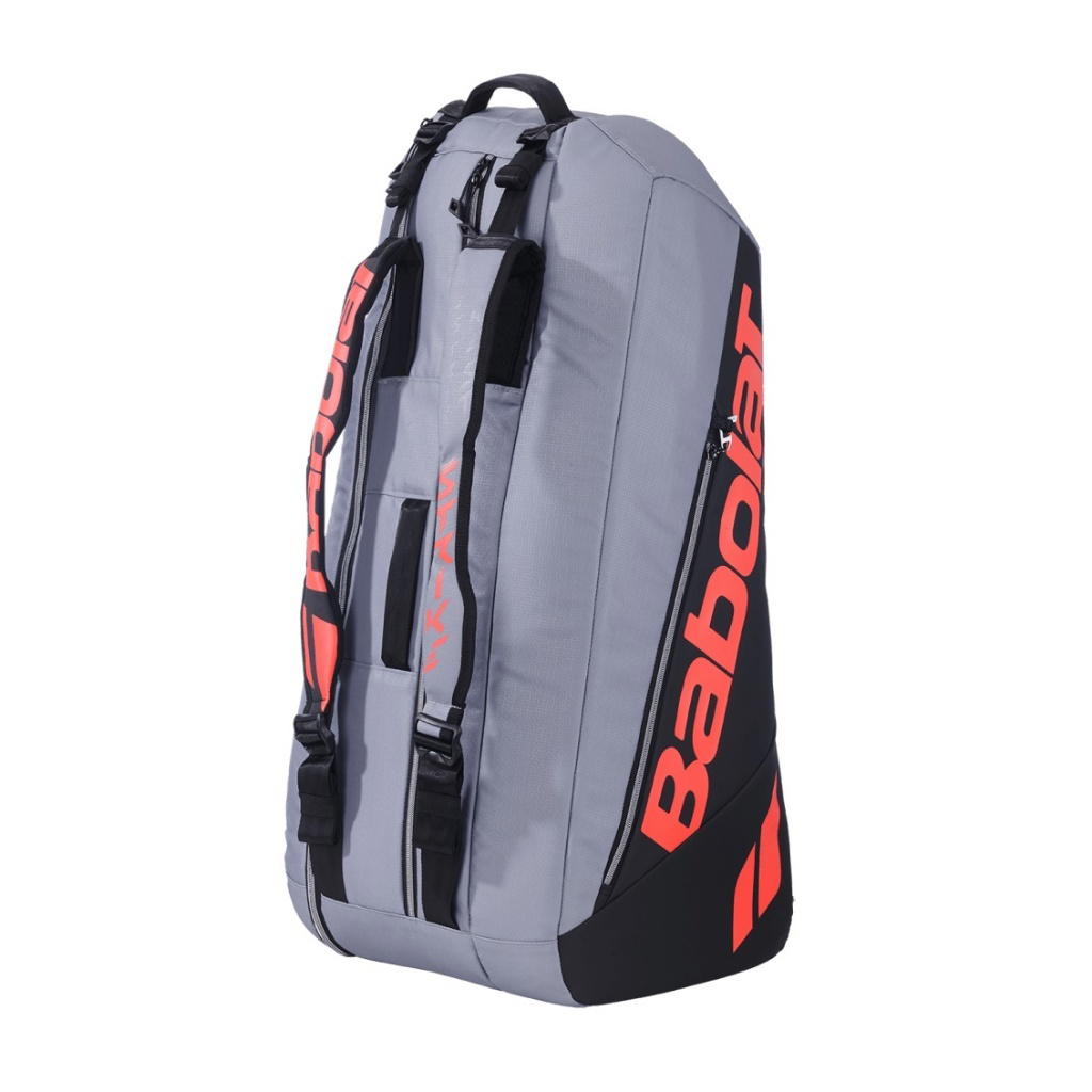 Babolat Babolat RH6 Pure Strike Carbon Grey 2026 Tennis Bag Grey Red
