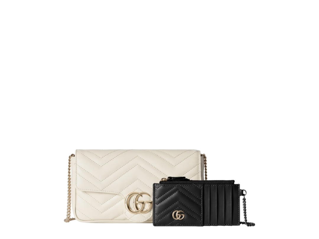 Gucci Gucci GG Marmont small shoulder bag White