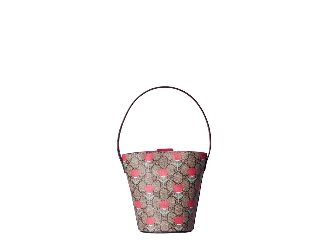 Gucci Gucci Supreme Canvas Bag Pink Ebony