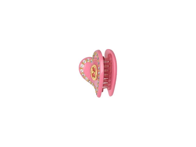 Gucci Gucci Heart Interlocking G Hair Clip Pink Gold - view 2