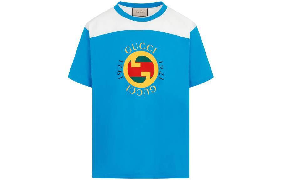 Gucci Gucci T Shirts Men Light Blue
