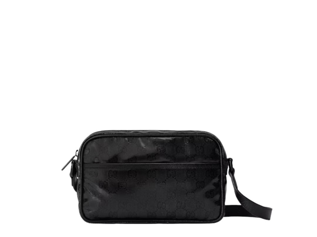 Gucci Gucci Gg Crystal Mini Shoulder Bag In Gg Crystal Canvas With Palladium-tone Hardware Black