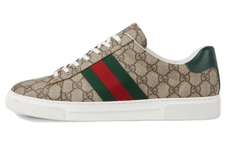 Gucci Gucci Ace Web Beige Ebony