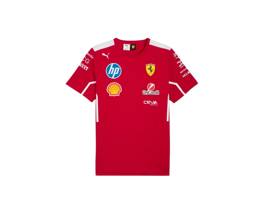 Puma Puma Scuderia Ferrari F1 PUMA 2025 Team T-shirt Deep Cherry