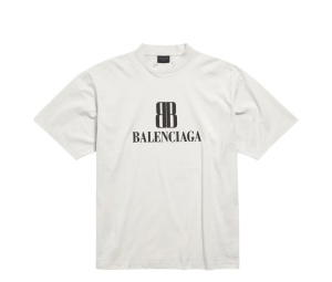 Buy Balenciaga Nano BB T-Shirt Medium Fit Dirty White at Sasom – Authentic and Ready to Ship