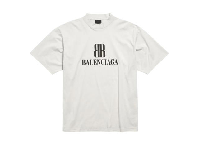 Balenciaga Balenciaga Nano BB T-Shirt Medium Fit Dirty White - view 1