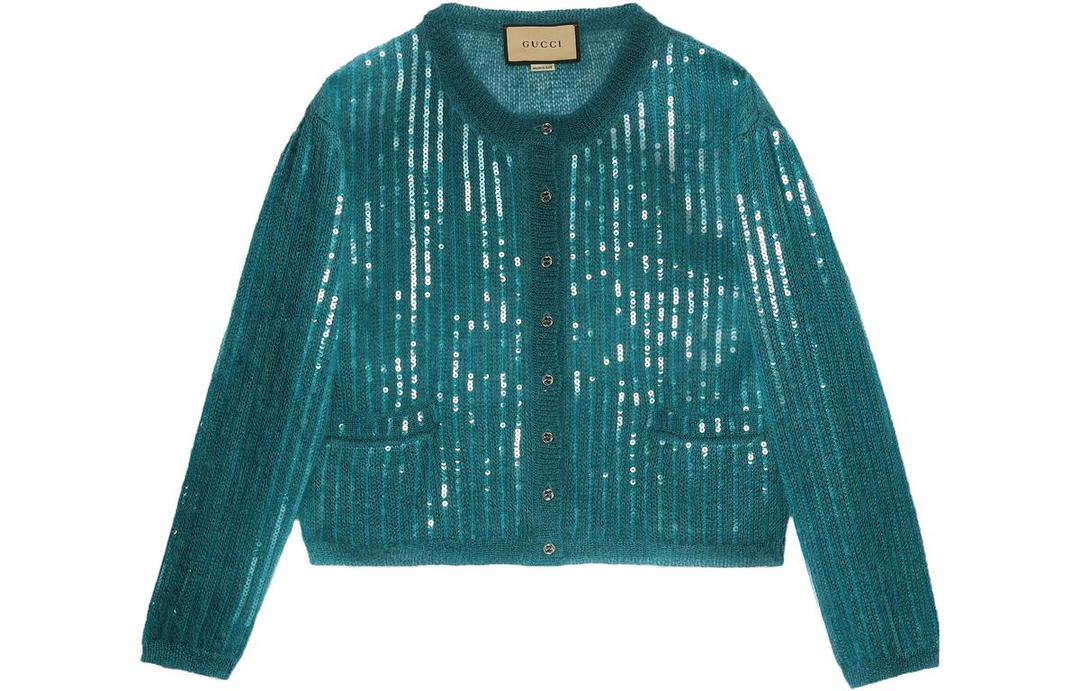 Gucci Gucci Knitwear Women's Water Duck Blue