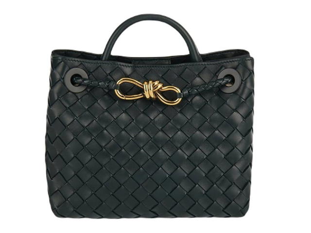 Bottega Veneta Bottega Veneta Andiamo Barolo Small Baggreen Calf Leather - view 1