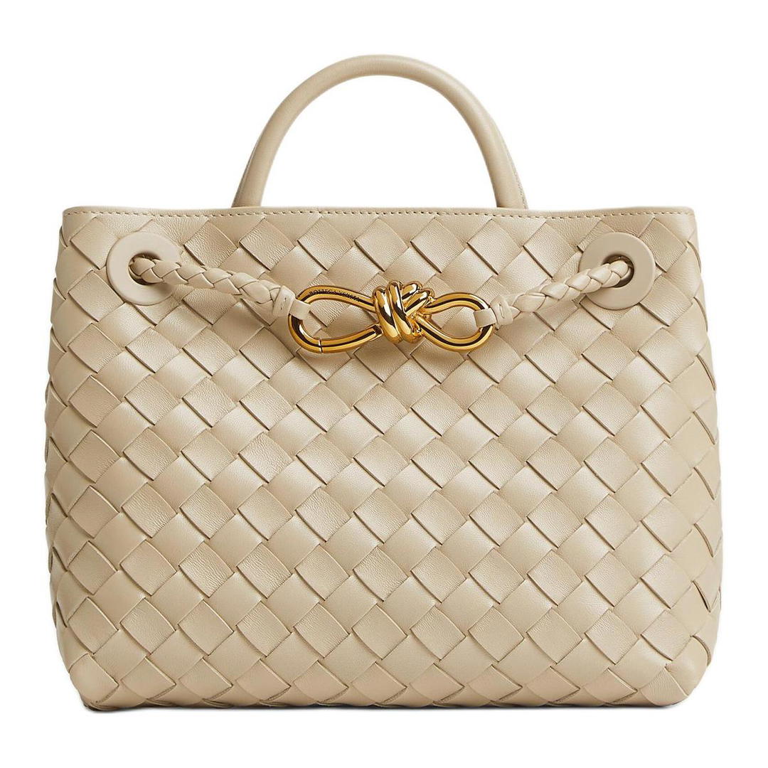 Bottega Veneta Bottega Veneta Andiamo Series Sheepskin Shoulder Bag Crossbody Bag Handbag Small Size Women's Light Umber