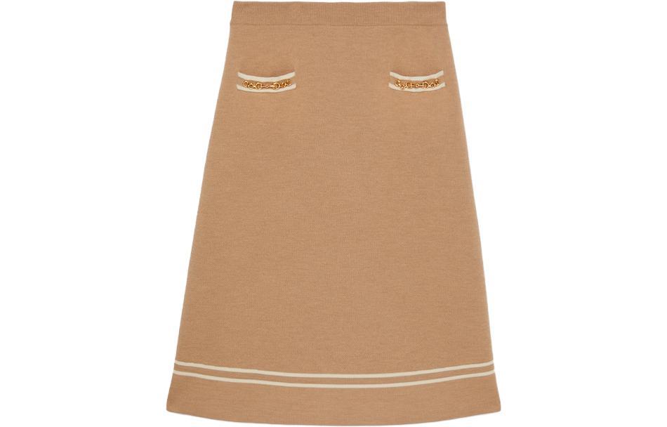 Gucci Gucci Casual Long Skirts Women's Brown