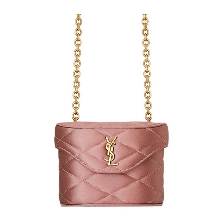 Saint Laurent Saint Laurent YSL June Viscose Box Shaped Bag Crossbody Bag Shoulder Bag Extra Mini Women's Candy Color