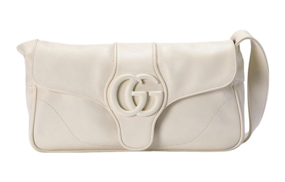 Gucci Gucci Aphrodite Leather Handbag Shoulder Bag Women's White