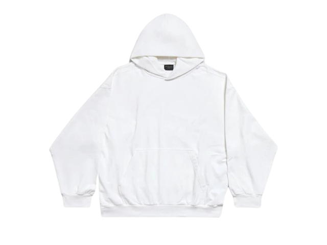 Balenciaga Balenciaga Hand-Drawn Medium Fit Hoodie White Pink - view 2
