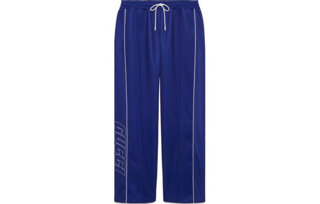 Gucci Gucci Neoprene Jogging Pant Casual Pants Men's Blue