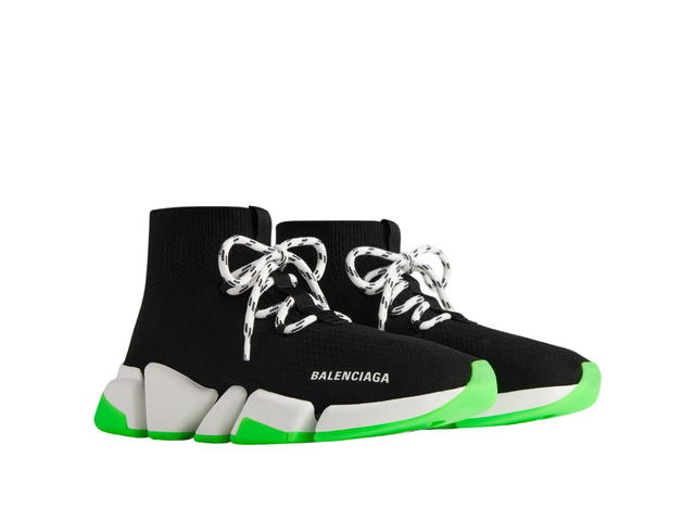 Balenciaga Balenciaga Speed 2.0 Lace-up Recycled Knit Sneaker In Black - view 3